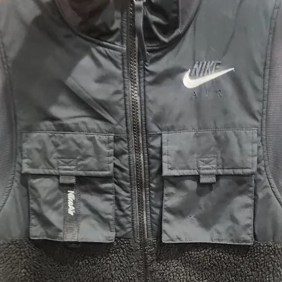 Nike Air Men's Black and White Vest